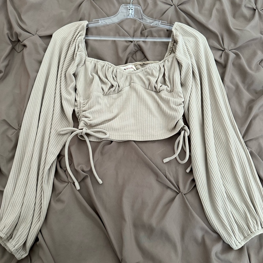 long sleeve crop top vintage nova